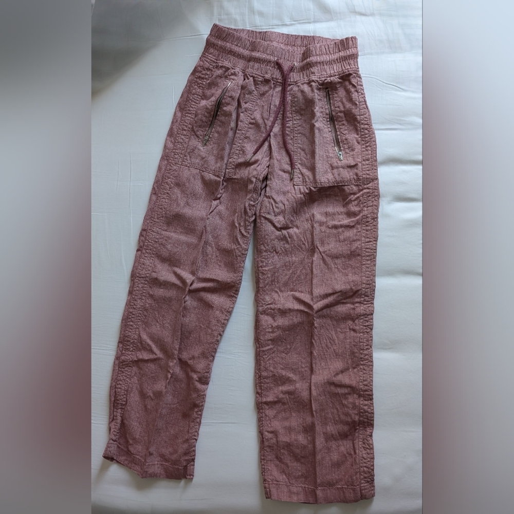ATHLETA 100% Linen Wide-leg Pants
